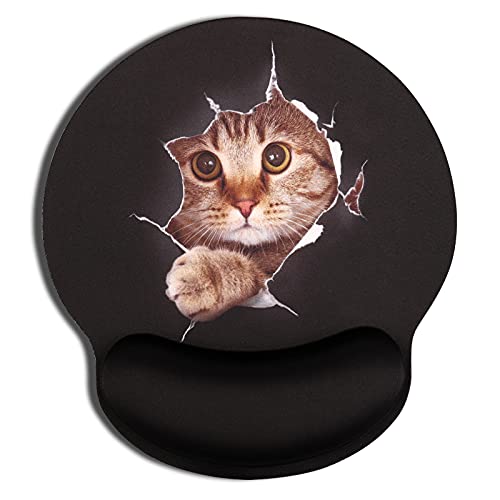 AOKSUNOVA Mauspad Katze Mauspad mit Handgelenkauflage Mauspad Motiv Ergonomisch von AOKSUNOVA