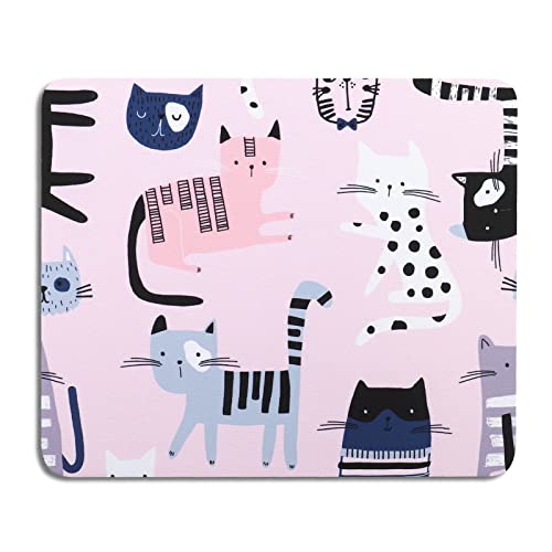 AOKSUNOVA Mauspad Katze Mousepad mit Motiv Lustig Office Mauspad Muster 240 x 200 mm von AOKSUNOVA