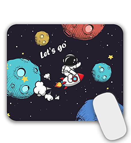 AOKSUNOVA Mauspad Klein Mousepad mit Motiv 240 x 200 mm Kosmonaut Kleines Mouse Pad von AOKSUNOVA