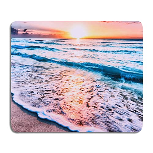 AOKSUNOVA Mauspad Klein Mousepad mit Motiv Kleines Mauspad Bunt Meer 240 x 200 mm von AOKSUNOVA