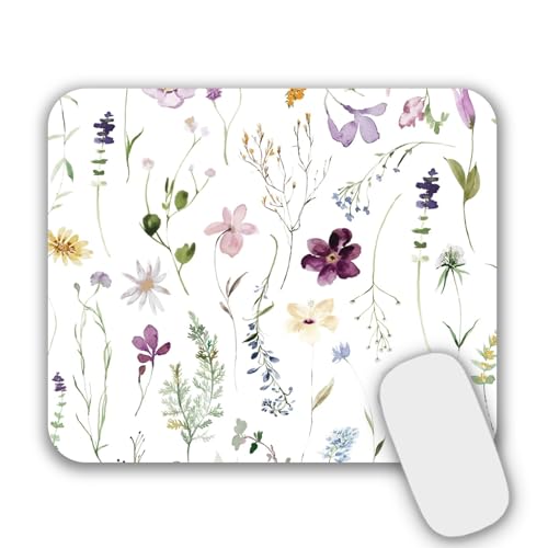 AOKSUNOVA Mauspad Klein mit Motiv Kleines Mousepad 24 x 20 x 0,3 cm Mouse Pad Blume von AOKSUNOVA