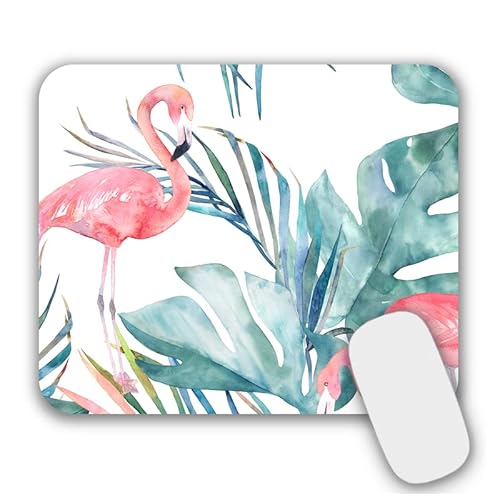 AOKSUNOVA Mauspad Klein rutschfeste Mousepad mit Motiv 240 x 200 mm Flamingo Bunt von AOKSUNOVA