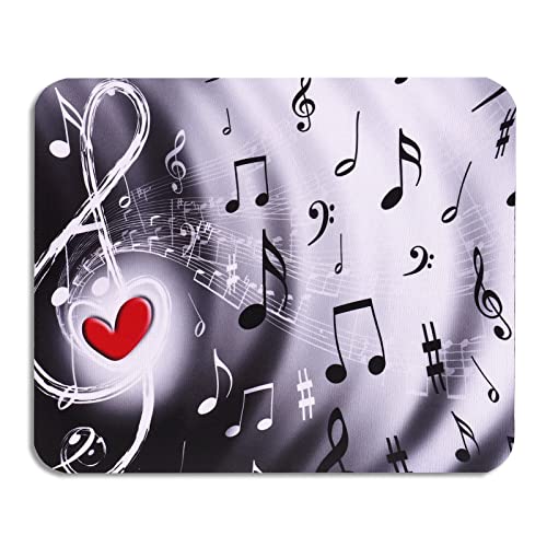 AOKSUNOVA Mauspad Motiv Mousepad Klein Bunt 240 x 200 mm Mauspad Mädchen Schön Musik von AOKSUNOVA