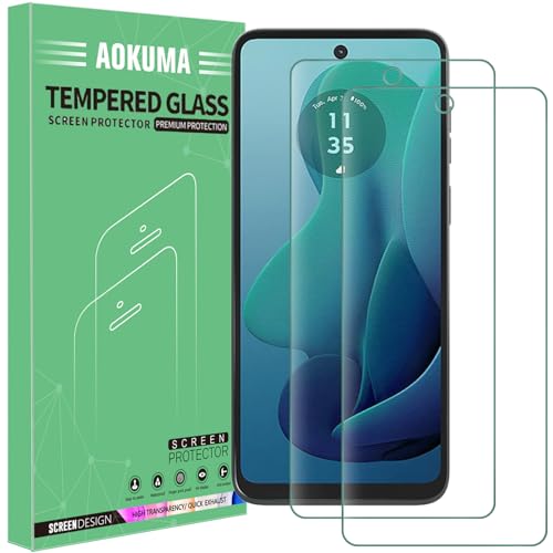 AOKUMA Schutzfolie für Motorola Moto G 5G 2024 Panzerglas,【2 Stücke】 Glas kompatibel mit Motorola G 5G 2024 Schutzfolie,Premium Glasfolie mit 9H Härte,Anti Kratzer,Splitterfest,Anti-Öl,Anti-Bläschen von AOKUMA