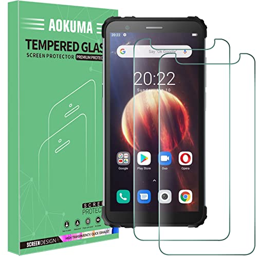 AOKUMA für Blackview BV6600 Schutzfolie, 【2 Stücke】 Glas kompatibel mit Blackview BV6600 Schutzfolie, Premium Glasfolie mit 9H Härte, Anti Kratzer, Splitterfest,Anti-Öl,Anti-Bläschen von AOKUMA