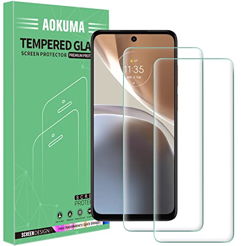 AOKUMA für Motorola Moto G32 Panzerglas, 【2 Stücke】 Schutzfolie kompatibel mit Motorola G32, Premium Panzerfolie mit 9H Härte, Anti Kratzer schutzglas, Splitterfest,Anti-Bläschen von AOKUMA