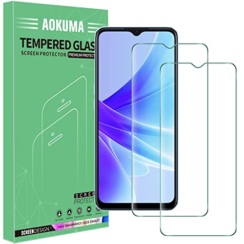 AOKUMA für OPPO A57s/A77s Panzerglas, 【2 Stücke】 Schutzfolie kompatibel mit OPPO A57s/A77s, Premium Panzerfolie mit 9H Härte, Anti Kratzer schutzglas, Splitterfest,Anti-Bläschen von AOKUMA