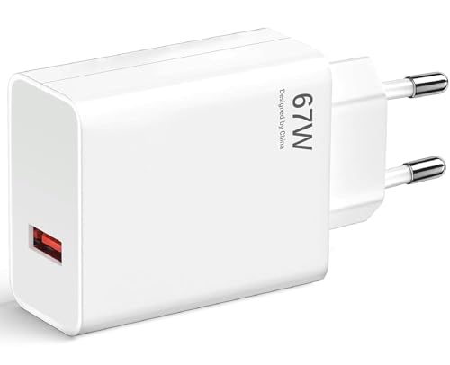 67W USB Ladegerät Netzteil für Xiaomi Redmi Note 13 Pro 5G/12/11/10, Poco X6/M6, 13/13 Lite/12, Pad 6 Pro Schnellladegerät USB Power Handy Ladegeräte von AOKUTDA