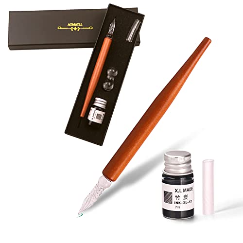 AOKUY Handgefertigter Kristallstift, Glas-Dip-Pen-Set, kreative Inspiration aus der Natur als Schreib-Mal-Dekorationsgeschenk. von AOKUY