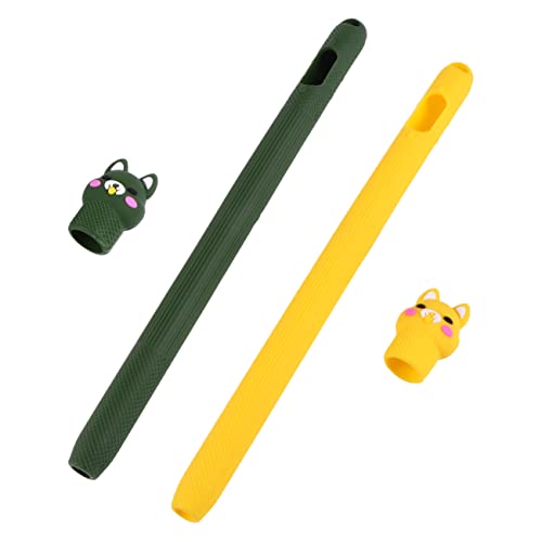 AOKWAWALIY 2pcs pencil case Silicone Case Sleeve Accessories pen cap generation Anti-Fall Touch Screen Pen Silicone Pen Stylus Handwriting Protective Case Cartoon leather case pencil AOKWAWALIY 2pcs pencil case Silicone Case Sleeve Accessories pen cap generation Anti-Fall Touch Screen Pen Silicone Pen Stylus Handwriting Protective Case Cartoon leather case pencil von AOKWAWALIY