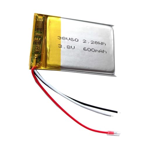 3,8v 600mAh wiederaufladbare LiPo Akku Ersatz für Shure AONIC 40 über Ohr -drahtlosen Bluetooth - Noise Cancelling Kopfhörer von AOLIKES