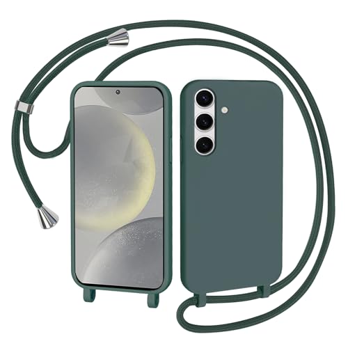 AOMYKE Handyhülle für Samsung Galaxy S24 Plus Hülle mit Band, Handykette Samsung Galaxy S24 Plus Hülle zum Umhängen Schutzhülle mit Kette Kordel Weich TPU Liquid Silikon Case, Grün AOMYKE Handyhülle für Samsung Galaxy S24 Plus Hülle mit Band, Handykette Samsung Galaxy S24 Plus Hülle zum Umhängen Schutzhülle mit Kette Kordel Weich TPU Liquid Silikon Case, Grün von AOMYKE