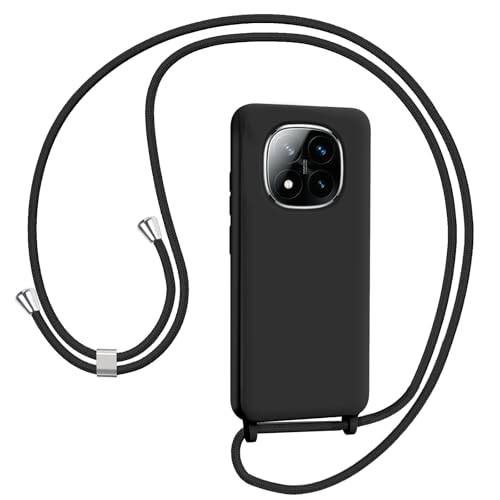 AOMYKE Handyhülle für Xiaomi Redmi Note 14 Pro 5G / Xiaomi Redmi Note 14 Pro Plus 5G Hülle mit Band, Handykordel mit Schutzhülle, Kette mit Hülle für Smartphone, Schwarz AOMYKE Handyhülle für Xiaomi Redmi Note 14 Pro 5G / Xiaomi Redmi Note 14 Pro Plus 5G Hülle mit Band, Handykordel mit Schutzhülle, Kette mit Hülle für Smartphone, Schwarz von AOMYKE