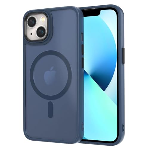 AOMYKE für iPhone 13 / iPhone 14 Hülle Magnetisch, Handyhülle für iPhone 13 / iPhone 14 kompatibel mit Magsafe Transluzente Matte Anti-Fingerabdruck Kratzfeste PC Rückseite + TPU Bumper - Blau AOMYKE für iPhone 13 / iPhone 14 Hülle Magnetisch, Handyhülle für iPhone 13 / iPhone 14 kompatibel mit Magsafe Transluzente Matte Anti-Fingerabdruck Kratzfeste PC Rückseite + TPU Bumper - Blau von AOMYKE