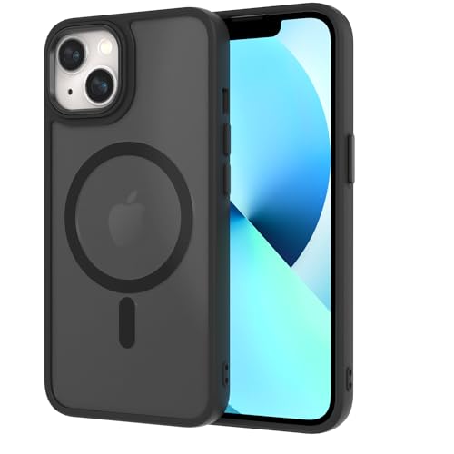 AOMYKE für iPhone 13 / iPhone 14 Hülle Magnetisch, Handyhülle für iPhone 13 / iPhone 14 kompatibel mit Magsafe Transluzente Matte Anti-Fingerabdruck Kratzfeste PC Rückseite + TPU Bumper - Schwarz AOMYKE für iPhone 13 / iPhone 14 Hülle Magnetisch, Handyhülle für iPhone 13 / iPhone 14 kompatibel mit Magsafe Transluzente Matte Anti-Fingerabdruck Kratzfeste PC Rückseite + TPU Bumper - Schwarz von AOMYKE