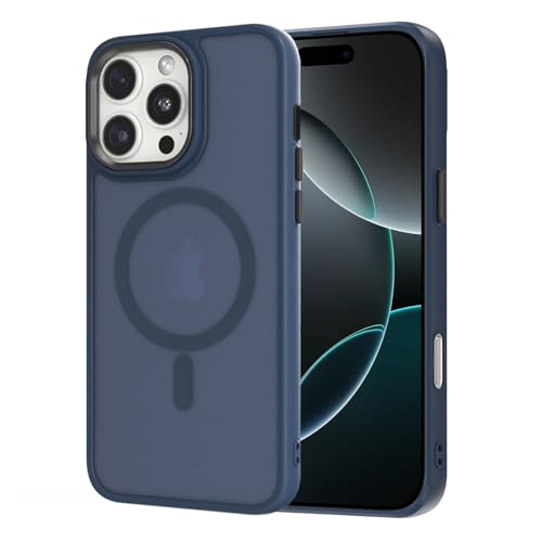 AOMYKE für iPhone 16 Pro Hülle Magnetisch, Handyhülle für iPhone 16 Pro kompatibel mit Magsafe Transluzente Matte Anti-Fingerabdruck Kratzfeste PC Rückseite + TPU Bumper - Blau AOMYKE für iPhone 16 Pro Hülle Magnetisch, Handyhülle für iPhone 16 Pro kompatibel mit Magsafe Transluzente Matte Anti-Fingerabdruck Kratzfeste PC Rückseite + TPU Bumper - Blau von AOMYKE