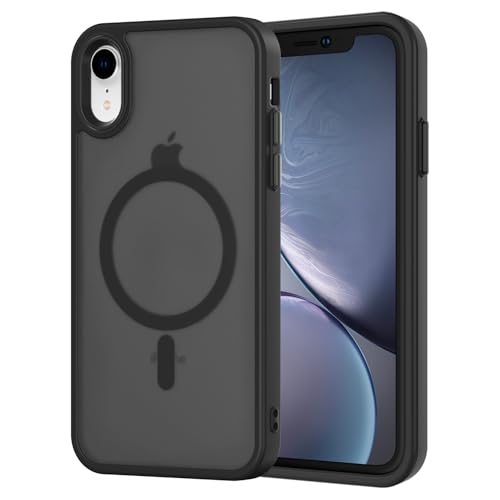 AOMYKE für iPhone XR Hülle Magnetisch, Handyhülle für iPhone XR kompatibel mit Magsafe Transluzente Matte Anti-Fingerabdruck Kratzfeste PC Rückseite + TPU Bumper - Schwarz AOMYKE für iPhone XR Hülle Magnetisch, Handyhülle für iPhone XR kompatibel mit Magsafe Transluzente Matte Anti-Fingerabdruck Kratzfeste PC Rückseite + TPU Bumper - Schwarz von AOMYKE