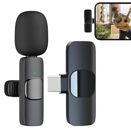 AOMiGT Lavalier Mikrofon, Kabelloses Mikrofon, Automatische Synchronisation Plug & Play, Intelligente Rauschunterdrückung, für Vlogging, Video, Podcast, Interview, Aufnahme AOMiGT Lavalier Mikrofon, Kabelloses Mikrofon, Automatische Synchronisation Plug & Play, Intelligente Rauschunterdrückung, für Vlogging, Video, Podcast, Interview, Aufnahme von AOMiGT