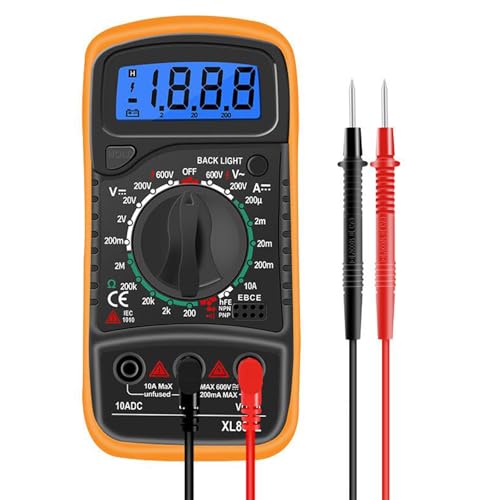 Digital Multimeter 2000 Zähler Voltmeter Mit LCD, Voltmeter Batterietester Spannungsprüfer, Manuell Range, Misst Strom AC DC Spannung Widerstand Durchgang Dioden von AOMiGT