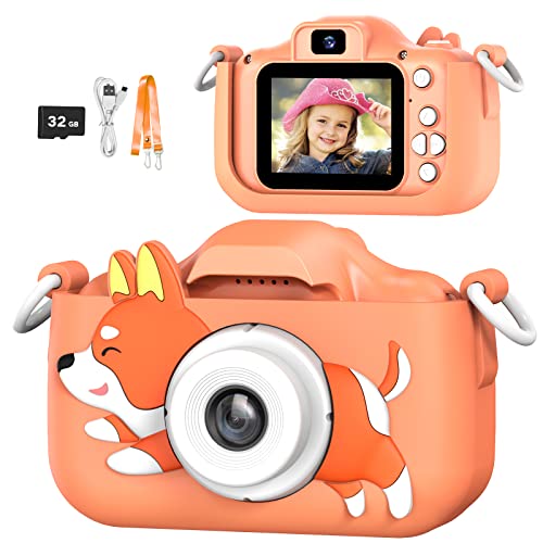 AONISE KameraKinder, Geschenk Mädchen, Spielzeug ab 3-12 Jahre, Fotoapparat Kinder, 1080P HD Digitalkamera, Geburtstags, Kinder von AONISE