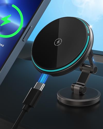 15W für Magsafe Autohalterung Ladegerät, Magnet Kfz-Handyhalterung Auto mit Ladefunktion,360 Drehbare KfZ Ladestation, Faltbar und Vollmetall, Wireless Car Charger für iPhone 16 15 14 13 12 Serie 15W für Magsafe Autohalterung Ladegerät, Magnet Kfz-Handyhalterung Auto mit Ladefunktion,360 Drehbare KfZ Ladestation, Faltbar und Vollmetall, Wireless Car Charger für iPhone 16 15 14 13 12 Serie von AONOKA
