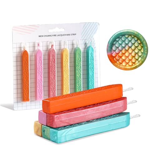 6pcs Seal Wachs Stick Mit Doch 6pcs Seal Wachs Stick Mit Doch von AOOOWER