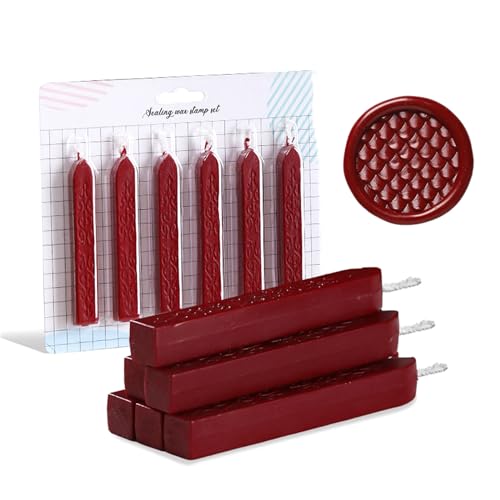 6pcs Seal Wachs Stick Mit Doch 6pcs Seal Wachs Stick Mit Doch von AOOOWER