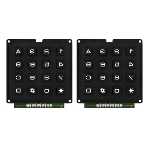 AOOOWER 4x4 Keypad MCU Board Tastatur Moduless Mit 16 Tasten 4x4 Drucktasten Externe Tastatur Array Taste Keypad 16 Key Keyboard Module von AOOOWER