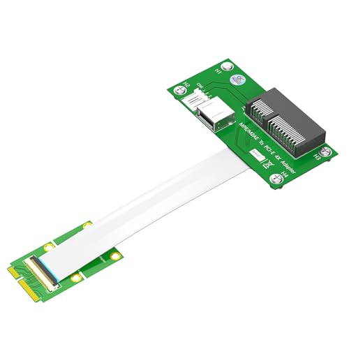 AOOOWER PCI E 4X Steckplatz Und USB 2.0-Anschluss An Mini PCI E MPCIe Adapterkarte Mit Speed FPC Kabel. Horizontale Installation. Horizontale Installationsverlängerung von AOOOWER
