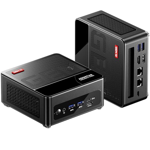 AOOSTAR GEM12 PRO Max Mini-PC, AMD R7 8845HS(bis zu 5,1 GHz) Gaming-Mini-PC mit 32GB DDR5 RAM 1T M.2 2280 PCIE4.0 SSD, Mini Desktop Computer OCULINK/2x USB4/HDMI2.1/DP 1.4/2X 2,5G RJ45 LAN/WiFi6 von AOOSTAR