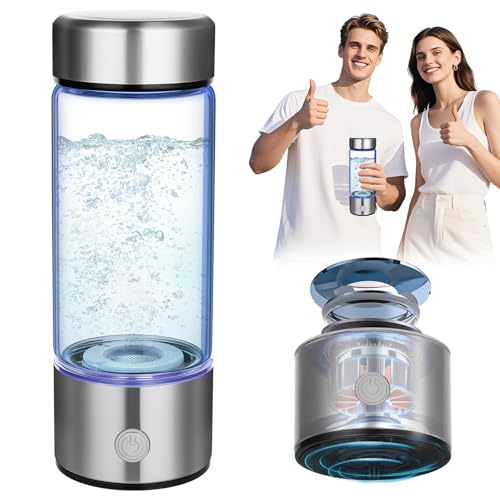 AOOWU Wasserstoff Trinkflasche, Wasserflasche Auslaufsicher BPA-Frei, 450ml Water Bottle mit SPE&PEM-Elektrolysetechnologie, Hochkonzentriertes Wasserstoffmolekularwasser, Verbesserung der Immunität AOOWU Wasserstoff Trinkflasche, Wasserflasche Auslaufsicher BPA-Frei, 450ml Water Bottle mit SPE&PEM-Elektrolysetechnologie, Hochkonzentriertes Wasserstoffmolekularwasser, Verbesserung der Immunität von AOOWU