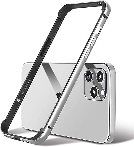 AOPNN Schlanke Hartschale für iPhone 15 Pro, Aluminiumrahmen, Metallrahmen mit weicher Innenstoßstange, erhöhter Kantenschutz (Silber, für iPhone 15 Pro) AOPNN Schlanke Hartschale für iPhone 15 Pro, Aluminiumrahmen, Metallrahmen mit weicher Innenstoßstange, erhöhter Kantenschutz (Silber, für iPhone 15 Pro) von AOPNN