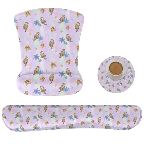 AORTDES Ergonomisches Memory-Foam-Tastatur-Mauspad-Set mit Handgelenkauflage, rutschfestes Hand-/Handgelenkkissen für Laptop/Notebook/Desktop/Computer/Gaming/Büro, einfaches Tippen und AORTDES Ergonomisches Memory-Foam-Tastatur-Mauspad-Set mit Handgelenkauflage, rutschfestes Hand-/Handgelenkkissen für Laptop/Notebook/Desktop/Computer/Gaming/Büro, einfaches Tippen und von AORTDES