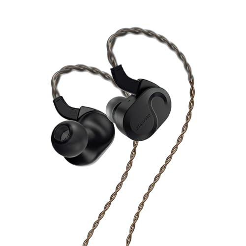 AOSHIDA LETSHUOER S08 In Ear Kopfhörer, 13mm Dual Coil Planar Magnetic Treiber HiFi Kabelgebundene Ohrhörer, Gaming Kopfhörer, IEM Kopfhörer mit 2 Pin Abnehmbarem Kabel, 3,5mm/4,4mm Klinke (Schwarz) AOSHIDA LETSHUOER S08 In Ear Kopfhörer, 13mm Dual Coil Planar Magnetic Treiber HiFi Kabelgebundene Ohrhörer, Gaming Kopfhörer, IEM Kopfhörer mit 2 Pin Abnehmbarem Kabel, 3,5mm/4,4mm Klinke (Schwarz) von AOSHIDA