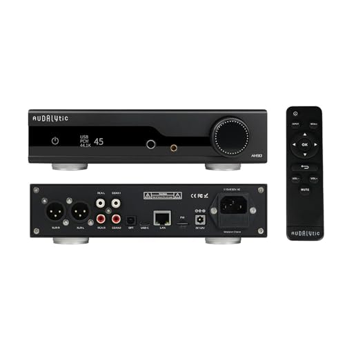 Audalytic AH90 Streamer DAC AK4499EX+AK4191, DAC USB XMOS XU316 DSD512 PCM768kHz, Optisch/Koaxial/LAN-Eingang, RCA/XLR mit 4,4mm/6,35mm Kopfhörerausgang, FPGA DAC für Kopfhörer, schwarz Audalytic AH90 Streamer DAC AK4499EX+AK4191, DAC USB XMOS XU316 DSD512 PCM768kHz, Optisch/Koaxial/LAN-Eingang, RCA/XLR mit 4,4mm/6,35mm Kopfhörerausgang, FPGA DAC für Kopfhörer, schwarz von AOSHIDA