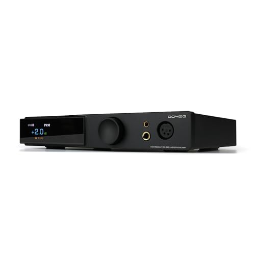 SMSL DO400 Full Balanced DAC Kopfhörer Amp ES9039MSPRO XMOS-XU316 USB MQA DAC Bluetooth 5.1 LDAC USB/AES/Optical/Koaxial/IIS Eingang 4.4mm/6.35mm/4-XLR Ausgangsverstärker mit Fernbedienung(Schwarz) von AOSHIDA