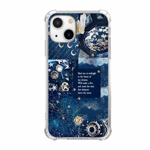 AOSSXIN Handyhülle für iPhone 14, Motiv: himmlische Sonne, Mond, Stern, Collage, ästhetische Weltraum-Konstellation, Schutzhülle für Männer und Frauen, trendige, weiche TPU-Stoßdämpfer für iPhone 14 AOSSXIN Handyhülle für iPhone 14, Motiv: himmlische Sonne, Mond, Stern, Collage, ästhetische Weltraum-Konstellation, Schutzhülle für Männer und Frauen, trendige, weiche TPU-Stoßdämpfer für iPhone 14 von AOSSXIN