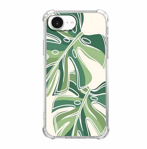 AOSSXIN Monstera Leaves Schutzhülle kompatibel mit iPhone 16e, minimalistisches Pflanzenlinienmuster, trendige TPU-Schutzhülle für iPhone 16e AOSSXIN Monstera Leaves Schutzhülle kompatibel mit iPhone 16e, minimalistisches Pflanzenlinienmuster, trendige TPU-Schutzhülle für iPhone 16e von AOSSXIN