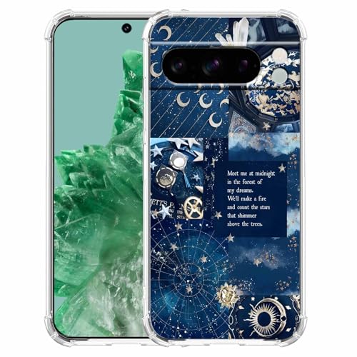 AOSSXIN Schutzhülle für Google Pixel 8 Pro, Vintage-Stil, Motiv: himmlische Sonne, Mond, Stern, Sternbild, trendig, weiches TPU, transparent AOSSXIN Schutzhülle für Google Pixel 8 Pro, Vintage-Stil, Motiv: himmlische Sonne, Mond, Stern, Sternbild, trendig, weiches TPU, transparent von AOSSXIN