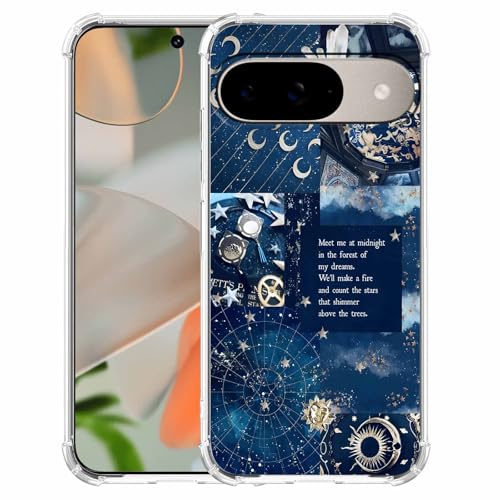 AOSSXIN Schutzhülle für Google Pixel 9 und Pixel 9 Pro, Vintage-Stil, Motiv: himmlische Sonne, Mond, Stern, Sternbild, trendig, weiches TPU, transparent AOSSXIN Schutzhülle für Google Pixel 9 und Pixel 9 Pro, Vintage-Stil, Motiv: himmlische Sonne, Mond, Stern, Sternbild, trendig, weiches TPU, transparent von AOSSXIN