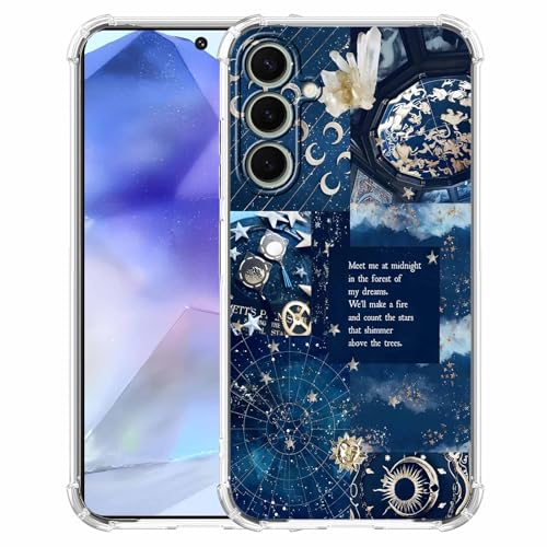 AOSSXIN Schutzhülle für Samsung Galaxy A55, Motiv: himmlische Sonne, Mond, Stern, Collage, ästhetisches Weltraum-Konstellationsmuster, trendig, weiches TPU, Stoßfängerhülle für Galaxy A55 AOSSXIN Schutzhülle für Samsung Galaxy A55, Motiv: himmlische Sonne, Mond, Stern, Collage, ästhetisches Weltraum-Konstellationsmuster, trendig, weiches TPU, Stoßfängerhülle für Galaxy A55 von AOSSXIN