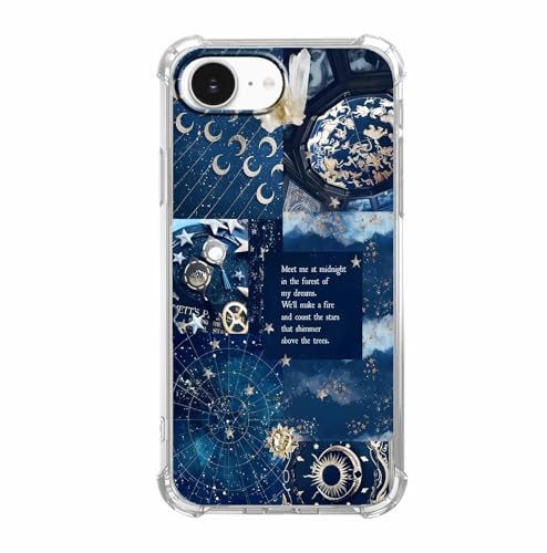 AOSSXIN Schutzhülle für iPhone 16e, Motiv: himmlische Sonne, Mond, Stern, Collage, ästhetisches Weltraum-Konstellationsmuster, trendig, weiches TPU, Stoßfängerhülle für iPhone 16e AOSSXIN Schutzhülle für iPhone 16e, Motiv: himmlische Sonne, Mond, Stern, Collage, ästhetisches Weltraum-Konstellationsmuster, trendig, weiches TPU, Stoßfängerhülle für iPhone 16e von AOSSXIN