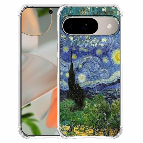 AOSSXIN Van Gogh Paintings Artworks Collage, trendige, coole, stoßfeste, weiche TPU-Schutzhülle für Google Pixel 9 und Pixel 9 Pro, transparent AOSSXIN Van Gogh Paintings Artworks Collage, trendige, coole, stoßfeste, weiche TPU-Schutzhülle für Google Pixel 9 und Pixel 9 Pro, transparent von AOSSXIN