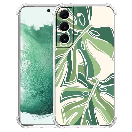 Monstera Leaves-Hülle, kompatibel mit Samsung Galaxy S22+, minimalistisches Pflanzenlinienmuster, trendige TPU-Schutzhülle für Galaxy S22 Plus Monstera Leaves-Hülle, kompatibel mit Samsung Galaxy S22+, minimalistisches Pflanzenlinienmuster, trendige TPU-Schutzhülle für Galaxy S22 Plus von AOSSXIN