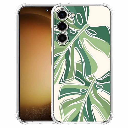 Monstera Leaves-Hülle, kompatibel mit Samsung Galaxy S23+, minimalistisches Pflanzenlinienmuster, trendige TPU-Schutzhülle für Galaxy S23 Plus Monstera Leaves-Hülle, kompatibel mit Samsung Galaxy S23+, minimalistisches Pflanzenlinienmuster, trendige TPU-Schutzhülle für Galaxy S23 Plus von AOSSXIN