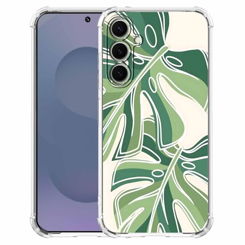 Monstera Leaves Schutzhülle kompatibel mit Samsung Galaxy S25+, minimalistisches Pflanzenlinienmuster, trendige TPU-Schutzhülle für Galaxy S25 Plus Monstera Leaves Schutzhülle kompatibel mit Samsung Galaxy S25+, minimalistisches Pflanzenlinienmuster, trendige TPU-Schutzhülle für Galaxy S25 Plus von AOSSXIN