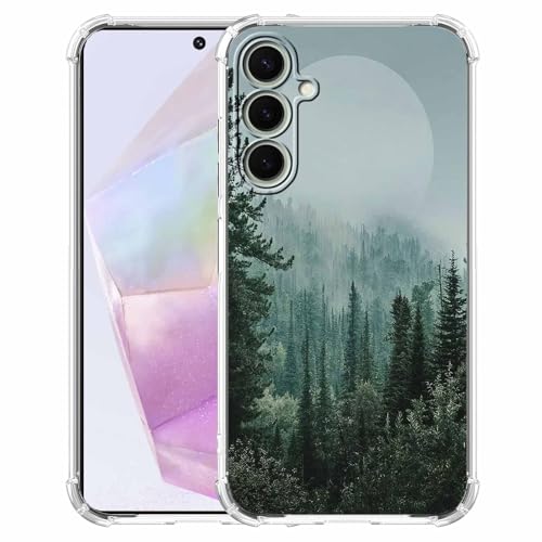 Schutzhülle für Samsung Galaxy A35, Motiv: Waldlandschaft, weiches TPU, stoßfest, Motiv: Nebel/Berg, Sonnenaufgang, Sonnenuntergang Schutzhülle für Samsung Galaxy A35, Motiv: Waldlandschaft, weiches TPU, stoßfest, Motiv: Nebel/Berg, Sonnenaufgang, Sonnenuntergang von AOSSXIN