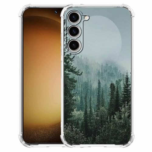 Schutzhülle für Samsung Galaxy S23 Plus, Motiv: Wald, Wald, Berg, Sonnenaufgang, Sonnenuntergang, weiches TPU, stoßfest, kompatibel mit Samsung Galaxy S23 Plus Schutzhülle für Samsung Galaxy S23 Plus, Motiv: Wald, Wald, Berg, Sonnenaufgang, Sonnenuntergang, weiches TPU, stoßfest, kompatibel mit Samsung Galaxy S23 Plus von AOSSXIN