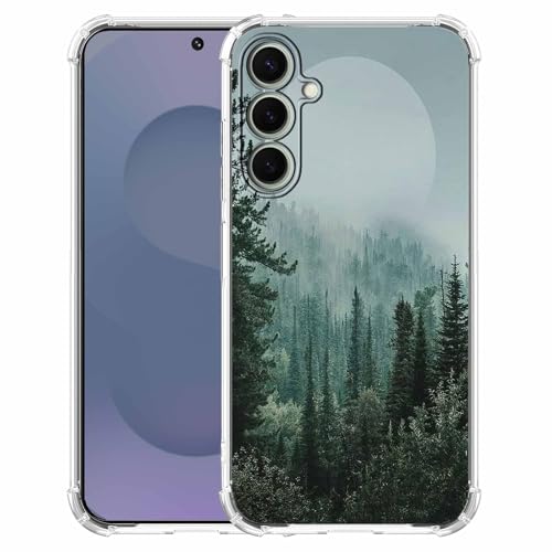 Schutzhülle für Samsung Galaxy S25 Plus, Motiv: Wald, Wald, Berg, Sonnenaufgang, Sonnenuntergang, weiches TPU, stoßfest, kompatibel mit Samsung Galaxy S25 Plus Schutzhülle für Samsung Galaxy S25 Plus, Motiv: Wald, Wald, Berg, Sonnenaufgang, Sonnenuntergang, weiches TPU, stoßfest, kompatibel mit Samsung Galaxy S25 Plus von AOSSXIN