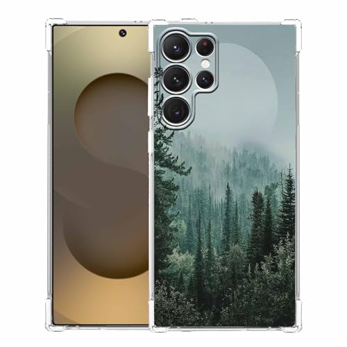 Schutzhülle für Samsung Galaxy S25 Ultra mit Waldlandschaft, Nebelwald, Berg, Sonnenaufgang, Sonnenuntergang, weiches TPU, stoßfeste Schutzhülle für Galaxy S25 Ultra Schutzhülle für Samsung Galaxy S25 Ultra mit Waldlandschaft, Nebelwald, Berg, Sonnenaufgang, Sonnenuntergang, weiches TPU, stoßfeste Schutzhülle für Galaxy S25 Ultra von AOSSXIN